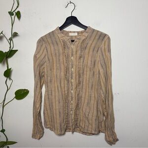 CP Shades Stirped Linen Button Down Shirt -